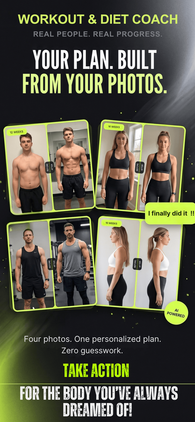 Workout & Diet Plan Coach screenshot 1